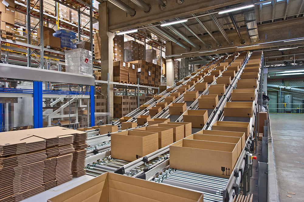 Moderne Verpackungs- und Fördertechnik